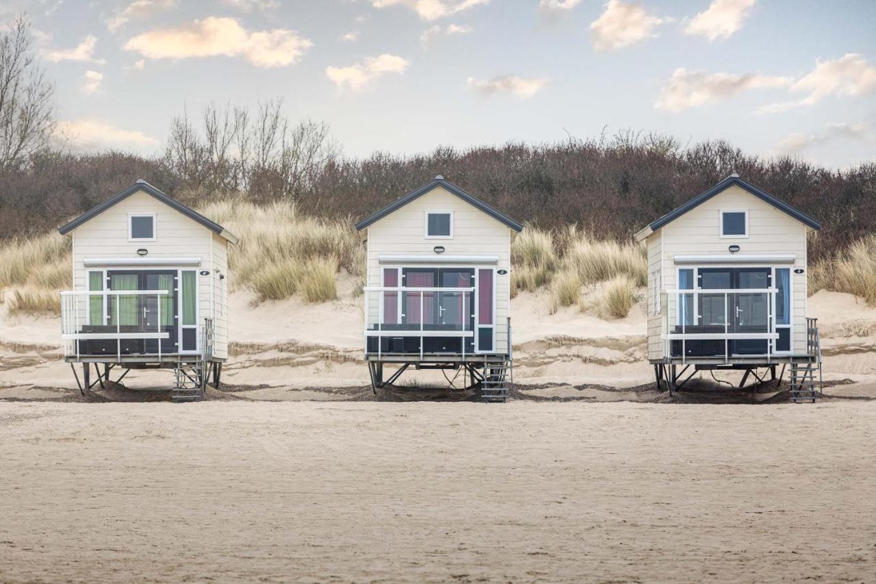 Strandbungalows Vrouwenpolder Bagian luar foto